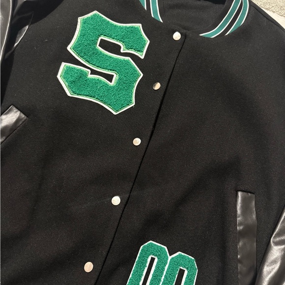 Black Varsity Jacket - Picture 3 of 6